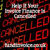 We may be able to help if your invoice finance company has cancelled your funding..